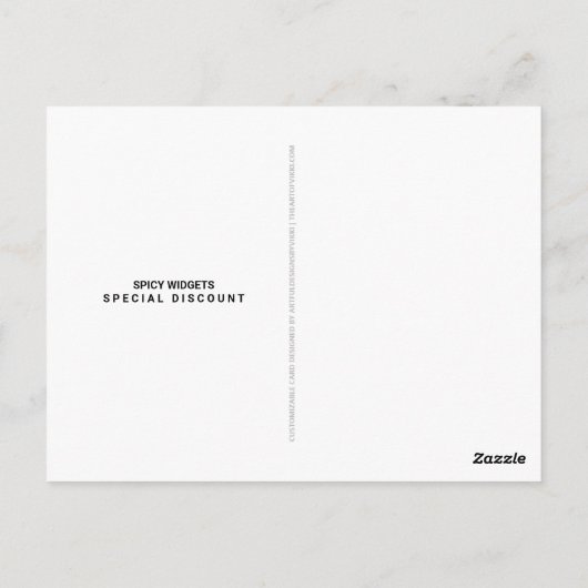 QR Code Gray Business Marketing Coole Werbung Postkarte (Rückseite)