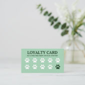 QR Code Green Loyalty Card Treuekarte (Stehend Vorderseite)