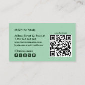 QR Code Green Loyalty Card Treuekarte (Rückseite)