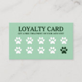QR Code Green Loyalty Card Treuekarte (Vorderseite)