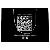 QR-Code Große Geschenktüte (Rückseite)