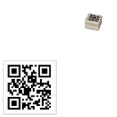 QR-Code Gummistempel (Stempel)