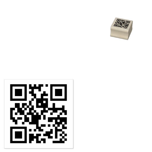 QR-Code Gummistempel (Stempel)