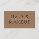 QR-Code Haar- und Make-up Sark Terrakotta Visitenkarte (Vorderseite)