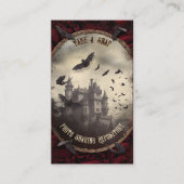 QR Code Halloween Fotos Website Dracula's Castle Begleitkarte (Vorderseite)