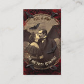 QR Code Halloween Fotos Website Romantischer Dracu Begleitkarte (Vorderseite)