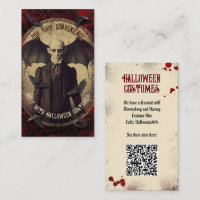 QR Code Halloween Kostüm Website Creepy Nosferatu