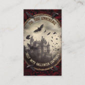 QR Code Halloween Kostümwebsite Dracula Castle Begleitkarte (Vorderseite)