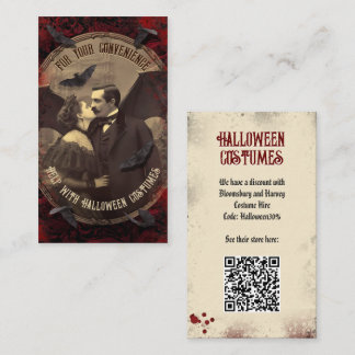 QR Code Halloween Kostümwebsite Romantische Drakul Begleitkarte