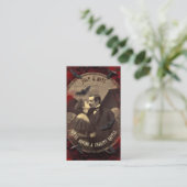 QR Code Halloween Raffle Gothic Romantic Vampire Begleitkarte (Stehend Vorderseite)