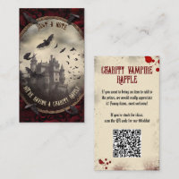 QR Code Halloween Raffle Spuk Dracula Burg