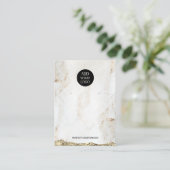 QR-Code-Halsklammern mit dem Logo "Gold Marble" Visitenkarte (Stehend Vorderseite)