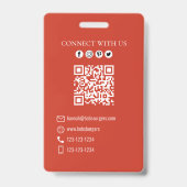 QR-Code Hamburger Hotdog Ausweis (Rückseite)