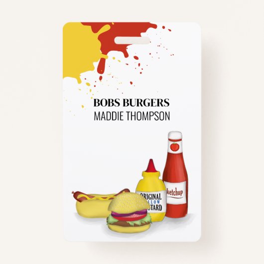 QR-Code Hamburger Hotdog Ausweis (Vorderseite)