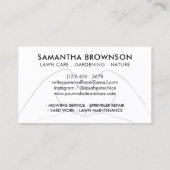 QR-Code Hand Herz Liebe Modern Visitenkarte (Rückseite)