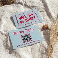 QR Code Handgeschriebene farbenfrohe Retro-Bright-