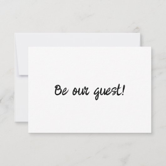 QR Code Handgeschriebene Retro-Rahmen Moderne Hoch RSVP Karte (Rückseite)