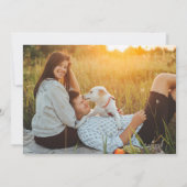 QR-Code Handgeschriebener Stil Lässig 2 Foto Hochz Save The Date (Rückseite)