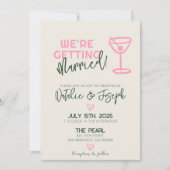 QR Code Handgeschriebenes Whimsical Summer Foto Ho Einladung (Vorderseite)