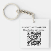 QR Code Händler oder Reparaturservice für Auto Schlüsselanhänger (Vorderseite)
