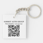 QR Code Händler oder Reparaturservice für Auto Schlüsselanhänger (Rückseite)