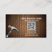 QR-Code-Handwerker Bauumbau Visitenkarte (Rückseite)