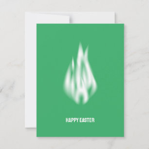 Qr Code Happy Oster Soft White Flame Feiertagskarte