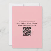 QR-Code Hauptpresse Citrus Brautparty Orange Einladung (Rückseite)