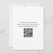 QR-Code Hauptpresse Citrus Brautparty Orange Einladung (Rückseite)