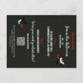 QR Code Haushalt Rattle Einige Knochen! Halloween- Postkarte (Rückseite)