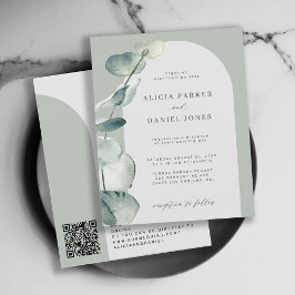 QR CODE-Haushalt Salbeira Marsch Hochzeit Einladun