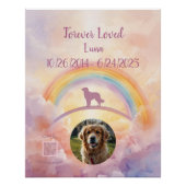 QR-Code Haustier-Trostgeschenk | Interaktives Post Poster (Vorderseite)