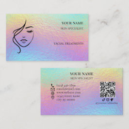 QR-Code Hautpflege- und Schönheitssalon Visitenkarte