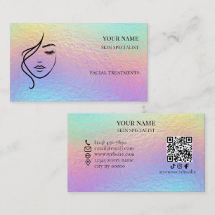 QR-Code Hautpflege- und Schönheitssalon Visitenkarte