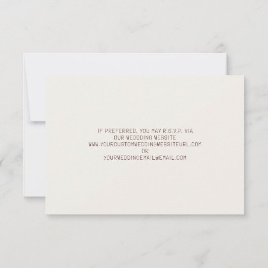 QR Code Herbst Anemone Bloral Wedding RSVP (Rückseite)