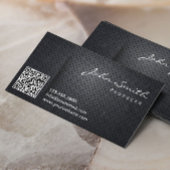 QR-Code-Hersteller-Visitenkarte für Black Metal Visitenkarte