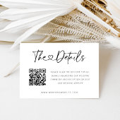 QR-Code Herz-Schriftart-Mindesteinschlusskarte Begleitkarte