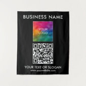 QR-Code-Hintergrund-Party-Event-Seminar für Busine Wandteppich (Vorderseite)