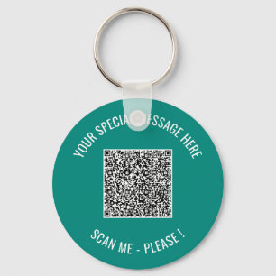 QR-Code Hinzufügen eines besonderen Message-Schlüs Schlüsselanhänger