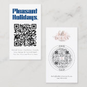 QR-Code Hinzufügen eines doppelseitigen Logos Visitenkarte (Vorne/Hinten)