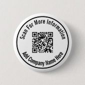 QR-Code hinzufügen Firmenname Hier Vorlage Button (Vorderseite)