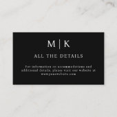 QR-Code Hochfahren in Schwarz und Weiß Begleitkarte (Vorderseite)