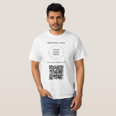 QR-Code Hochladen von Logo-Vorlage Mens Moderner W T-Shirt (Vorne ganz)