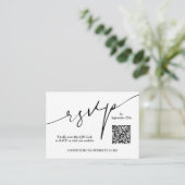 QR Code Hochzeit Begleitkarte (Stehend Vorderseite)