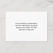 QR Code Hochzeit Begleitkarte (Rückseite)