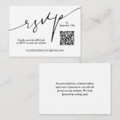 QR Code Hochzeit Begleitkarte (Vorne/Hinten)