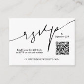 QR Code Hochzeit Begleitkarte (Vorderseite)