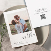 QR CODE - Hochzeit des modernen Fotos Save The Date