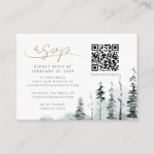 QR-Code-Hochzeit RSVP Begleitkarte (Vorderseite)