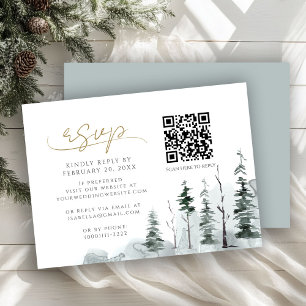 QR-Code-Hochzeit RSVP Begleitkarte